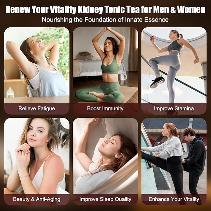 Ginseng Five Treasure Tea – Herbal Energy & Kidney Support Tea | Natural Detox, Immunity Booster & Vitality Drink