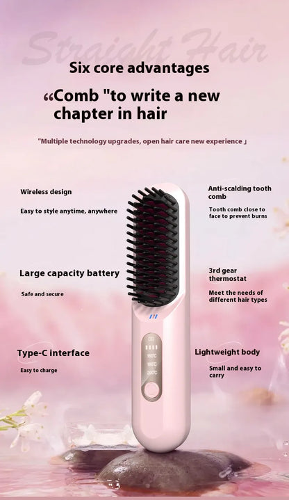 SmoothGlow Hair Straightening Comb