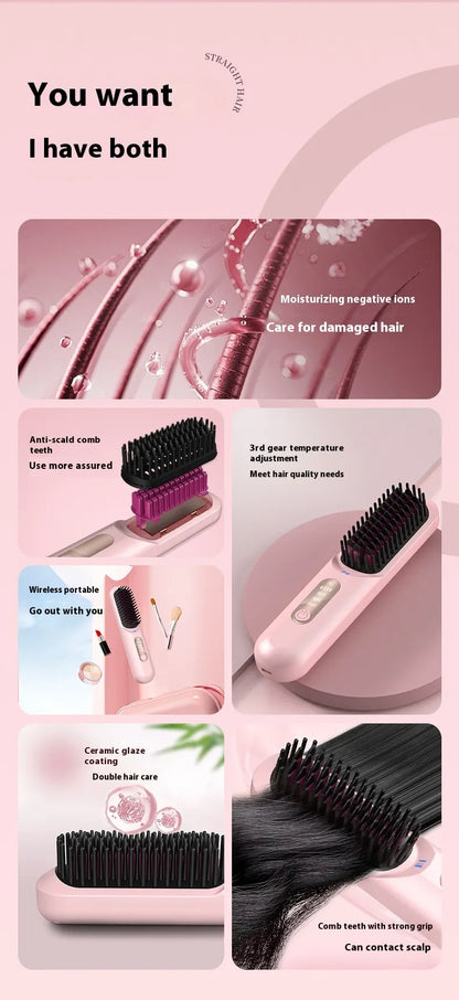 SmoothGlow Hair Straightening Comb