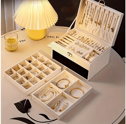Luxury 3-Layer Jewelry Storage Box
