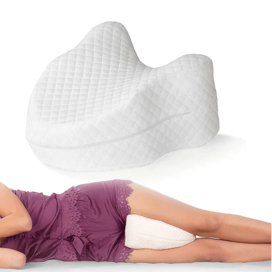 Ergonomic Memory Foam Knee Pillow for Side Sleepers