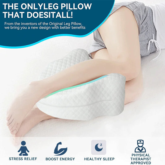 Ergonomic Memory Foam Knee Pillow for Side Sleepers