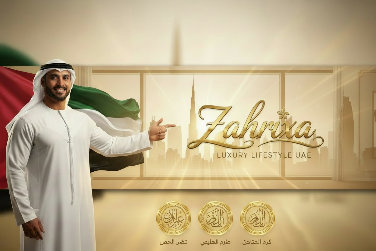 Zahrixa Banner with Arabic Trust Badges
